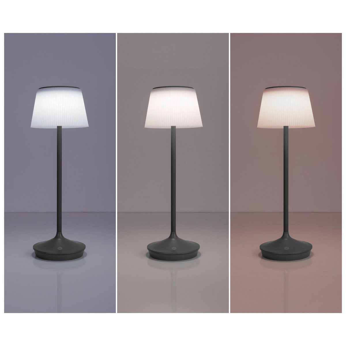 Näve Emmi LED Tafellamp - Grijs 38cm