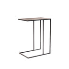 Metaal bijzettafel Zwart - 45x30x60cm