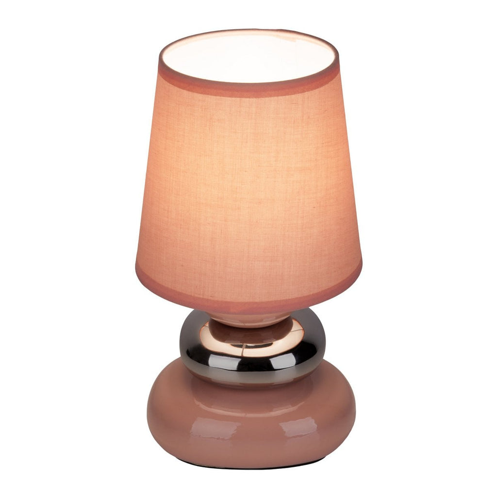 Keramische tafellamp "Stoney" roze E14