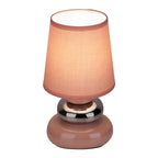 Keramische tafellamp "Stoney" roze E14