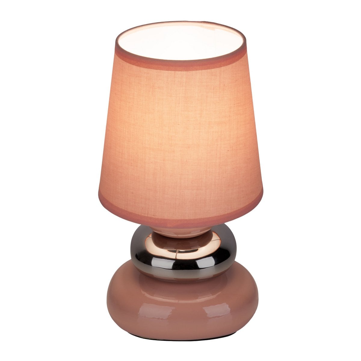 Keramische tafellamp "Stoney" roze E14