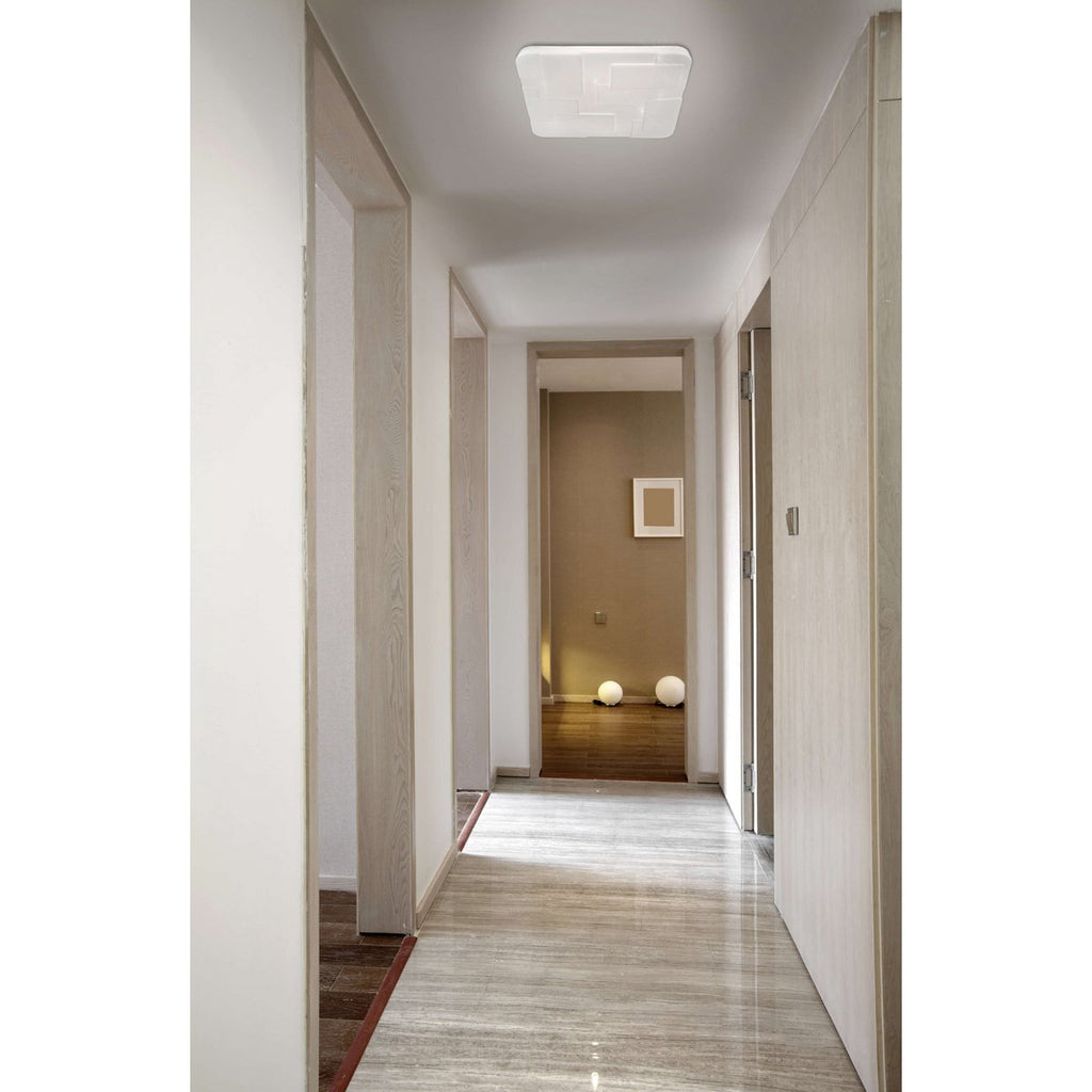 LED Plafondlamp Luxor 54x54cm Kristaleffect