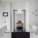 Led Crown "Ludwig" wit Ø 66 cm, met stevig geïnstalleerde LED's, metaal in wit