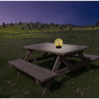 Näve Crackle Solar Tafellamp 3-Set Wit 12cm
