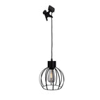 Solar / hanger lamp "rooster" gemaakt van zwart metaal, Ø 20 cm, inclusief stevig geïnstalleerde lampen, warm wit, voor de buitenruimte