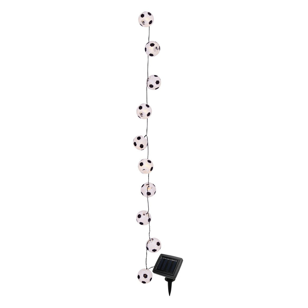 LED Zonnekettingslinger Voetbal 20 - Zwart 580cm
