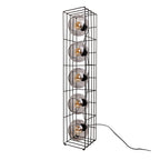 Näve Cesta Vloerlamp - Zwart Glas 95cm