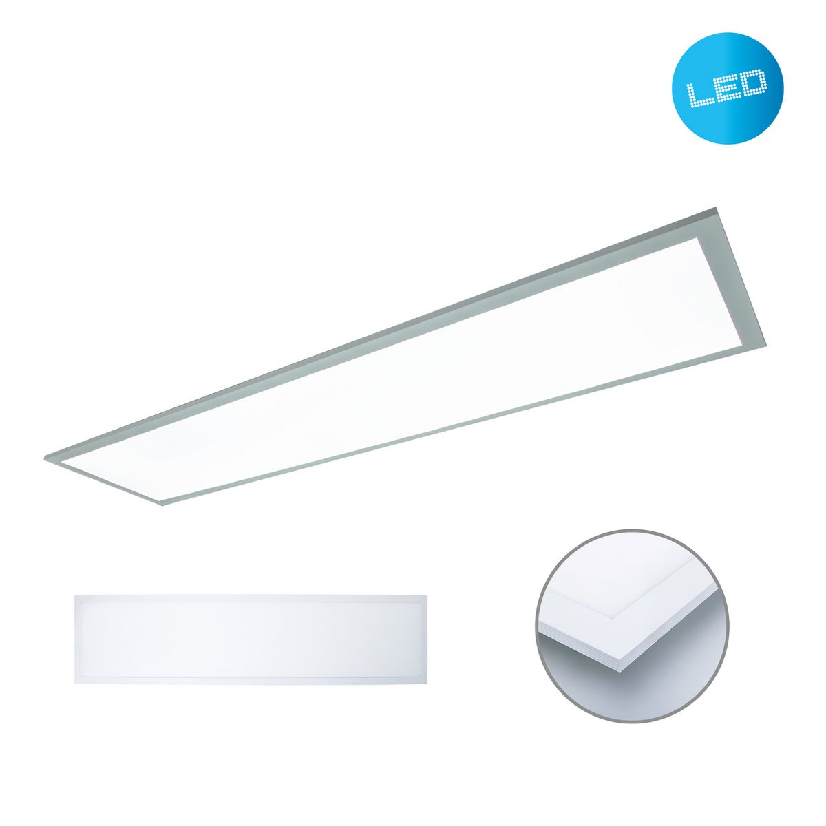 Näve Nicola LED-paneel 119,5x29,5cm neutraal wit