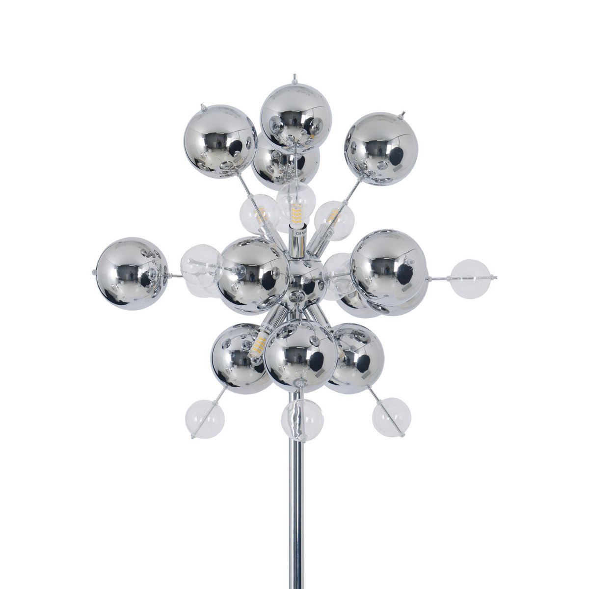 Näve Explosie Staande Lamp Chrome 169cm