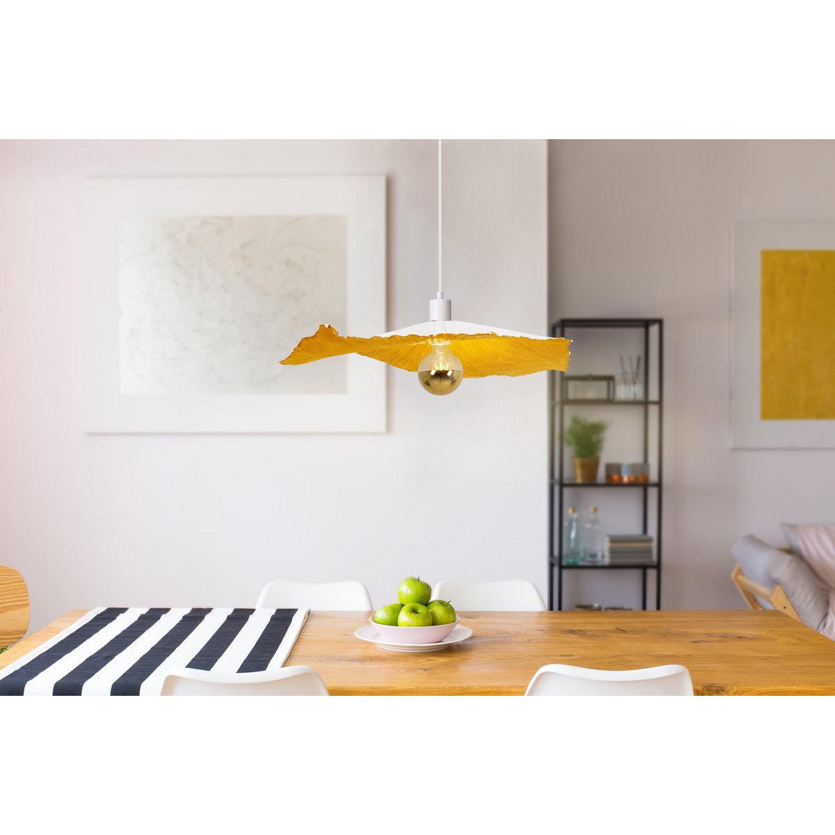 Papieren hanglamp "Gek Papier" Ø56cm - Wit E27