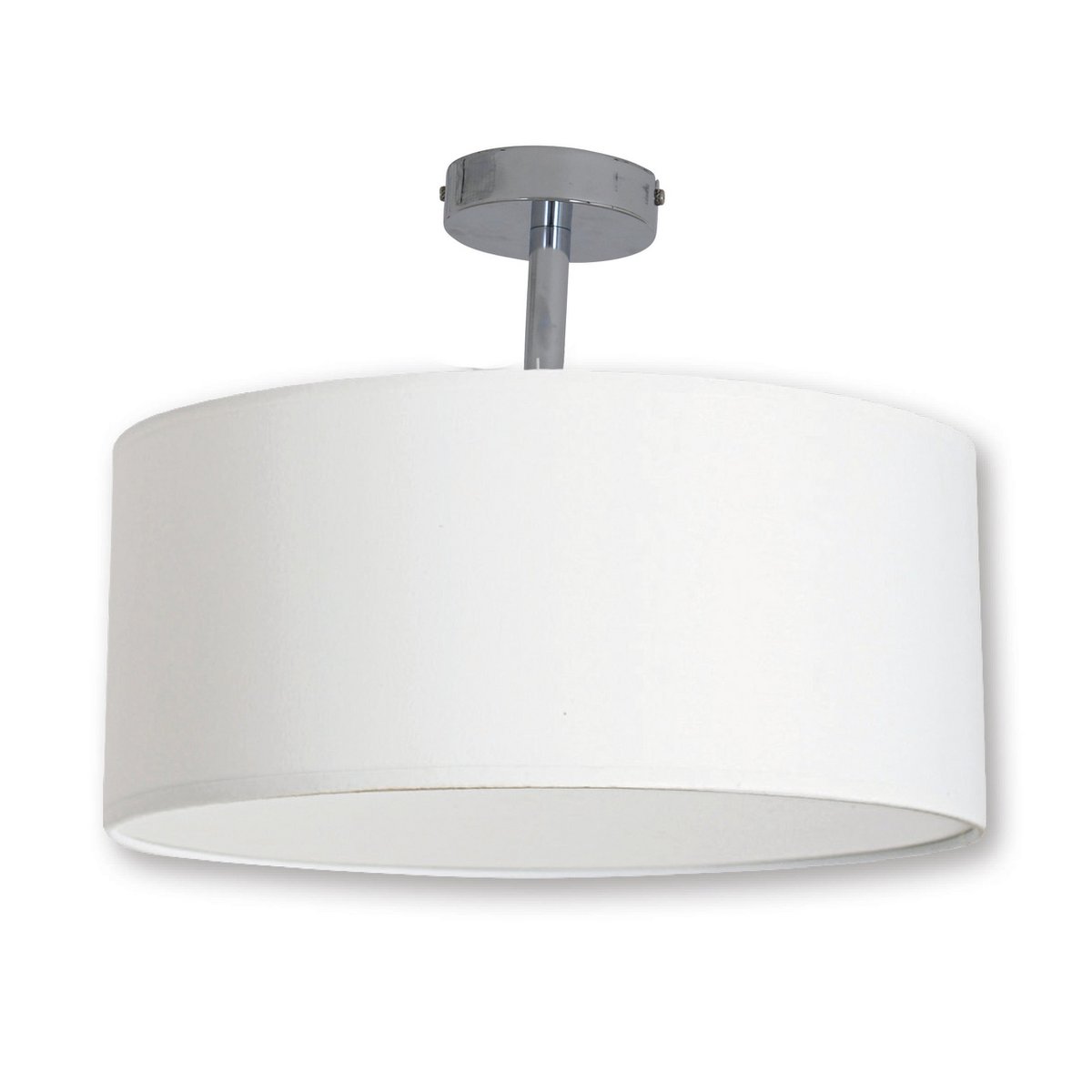 Näve Leuchten Textiel Plafondlamp Wit 40cm - Elegant & Duurzaam