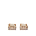 5x5x2.5cm - Set Amber Candlestick