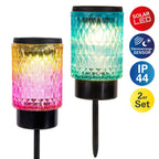 Näve Mila 2 delige Set Tuin Spiesjes LED Warm Wit Solar 25cm