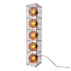 Näve Cesta Vloerlamp - Zwart Glas 95cm