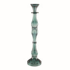 Grote turquoise kandelaar H41cm - Aulica