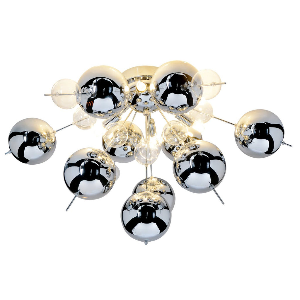 Plafondlamp Explosie Näve Chroom Ø57cm G9