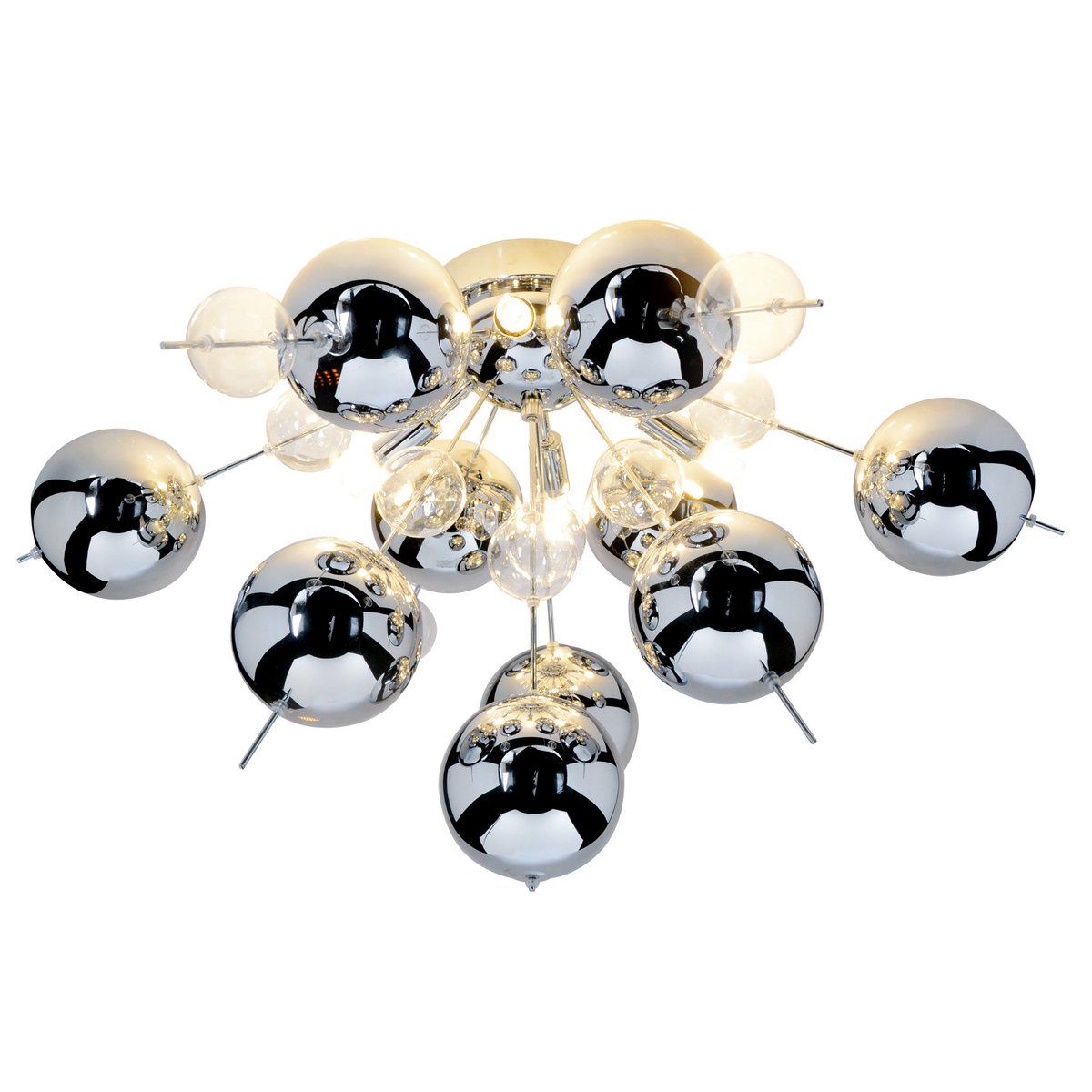 Plafondlamp Explosie Näve Chroom Ø57cm G9