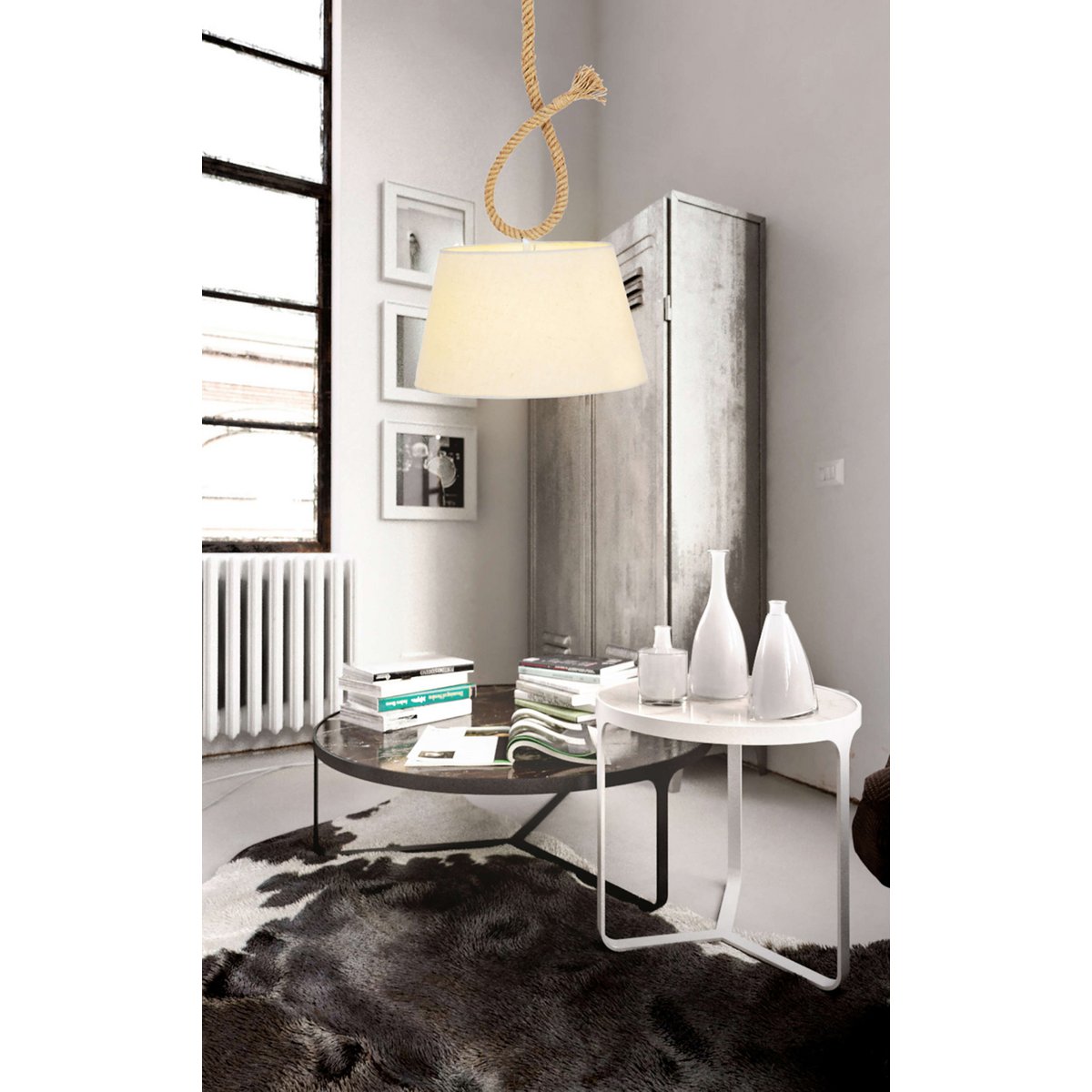 Näve Hanglamp "Rope" 35cm Beige