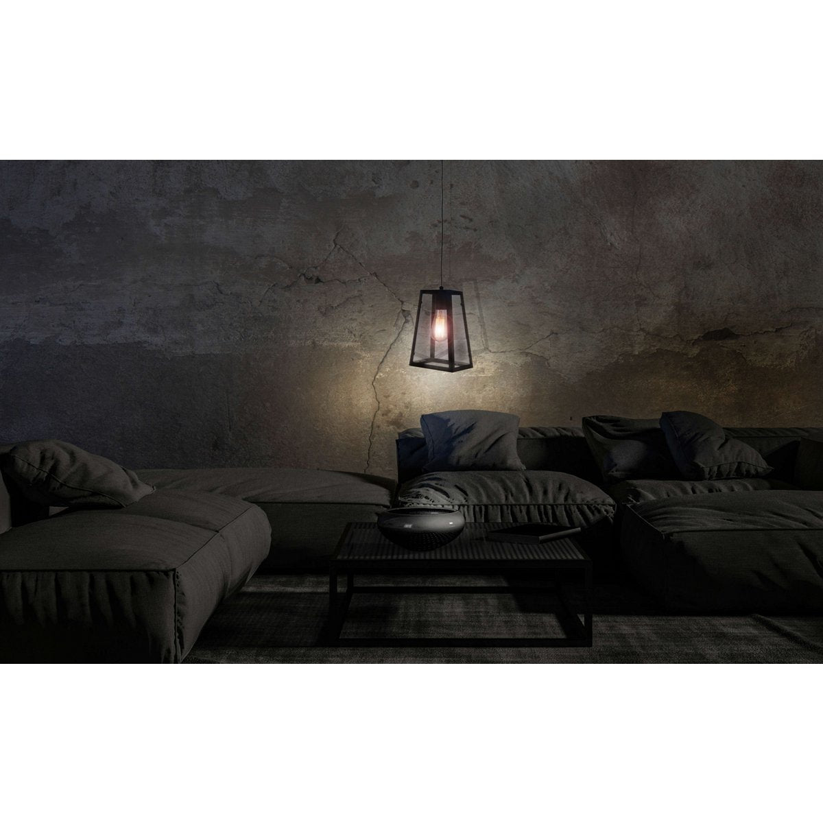 Näve Leuchten Alex Hanglamp - Zwart 150cm