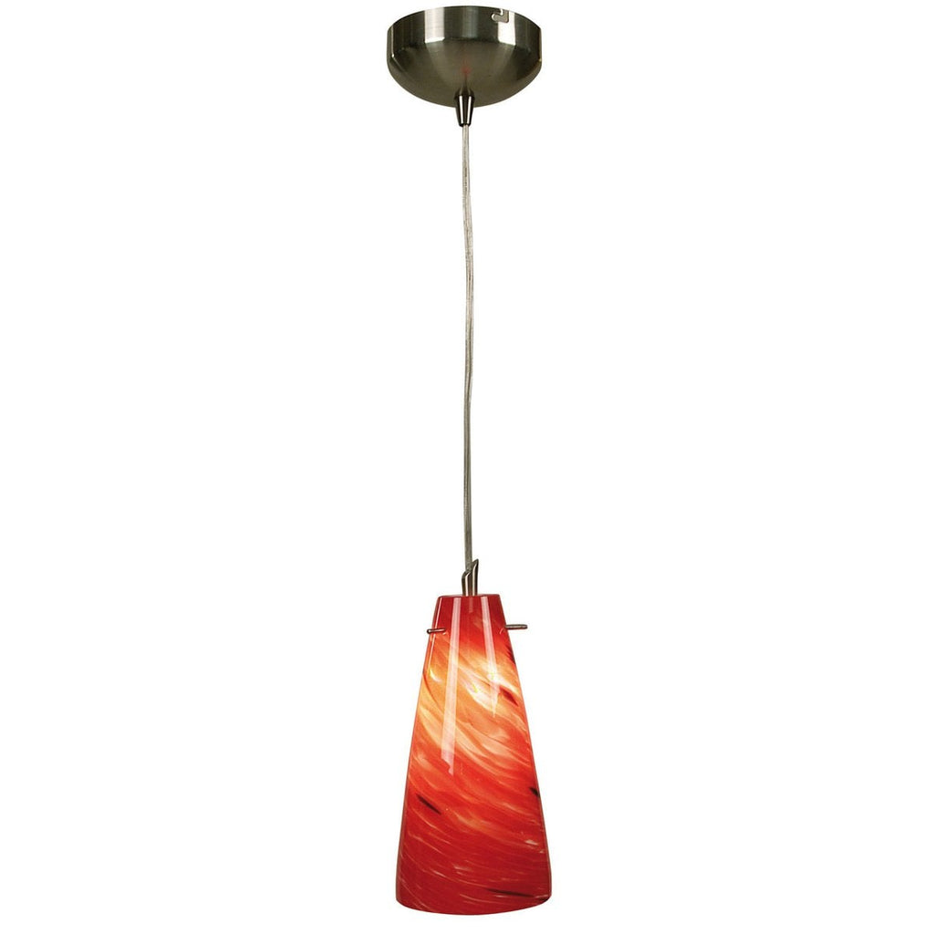 Näve Hanglamp Rot Metaal Glas 40W