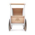 Kinderfeets Poppenwagen en Loopwagen - Wit Berkenhout