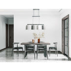 Tilde Hanglamp 4-lichts Grijs-Wit - NEVE Leuchten