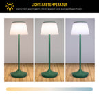 LED -licht "Emmi" voor buiten en binnen, tafellamp gemaakt van metaal en plastic, met stevig gebouwd -in LED's, LED -tafellamp voor balkon, terras, tuin, woonkamer, wintertuin, ca.