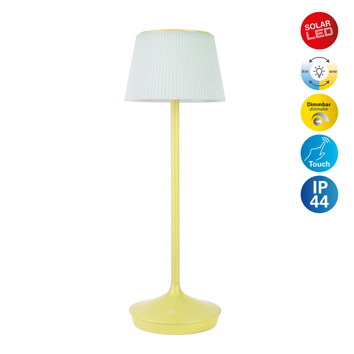 Näve Emmi Solar Lamp - Geel 38cm Dimable