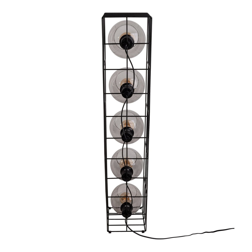 Näve Cesta Vloerlamp - Zwart Glas 95cm