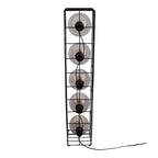 Näve Cesta Vloerlamp - Zwart Glas 95cm
