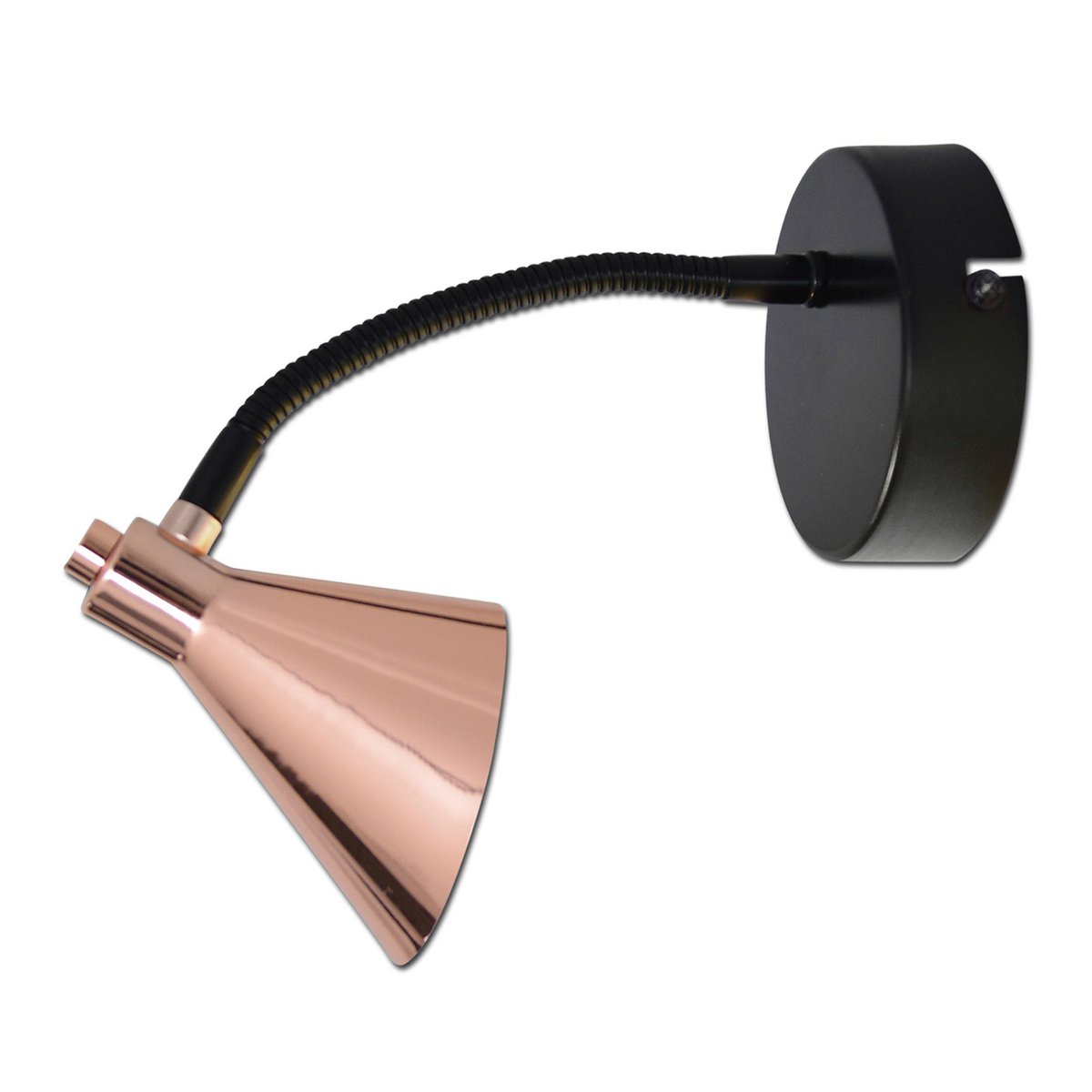 Näve Leuchten LED Wandlamp Koper - Flexibel, Metaal, Warm Wit Licht