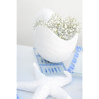 Decoratieve witte schaal polyresin 29cm