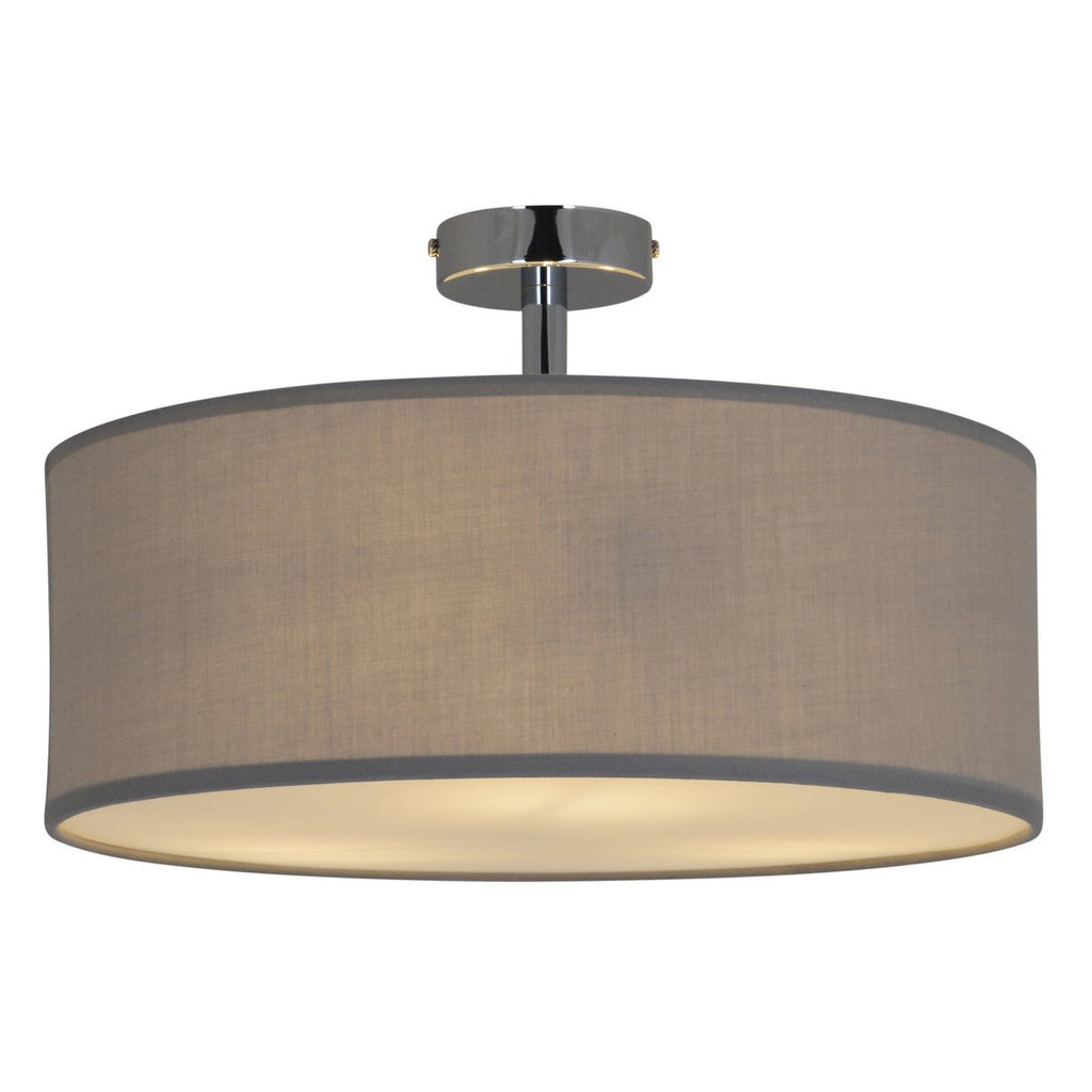 Näve Textielplafondlamp "New York" Grijs 40cm