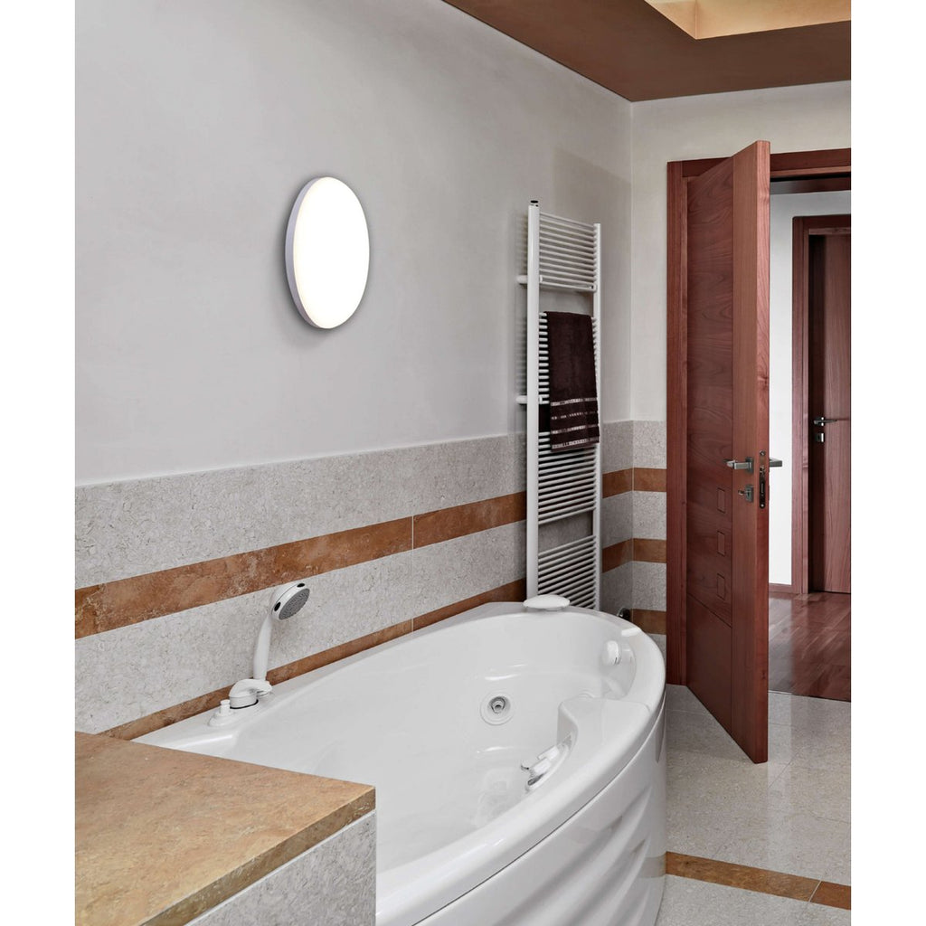 Näve Garda LED Plafondlamp 28cm Wit