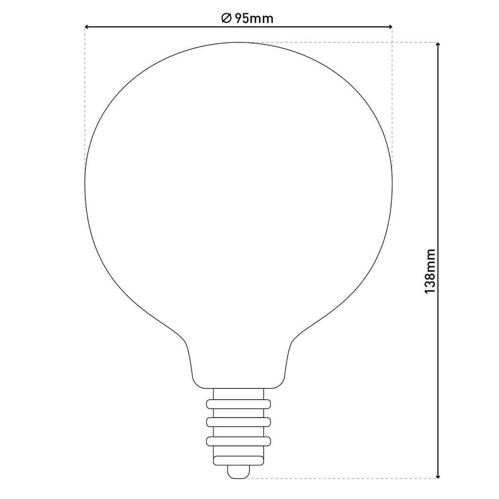 Dilly LED-lamp E27 3-pack 4W Amber