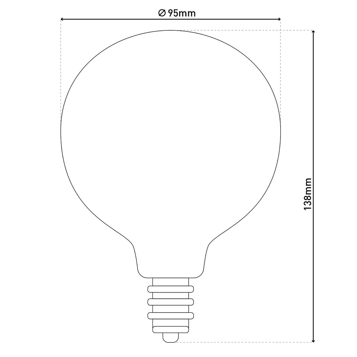 Dilly LED-lamp E27 3-pack 4W Amber