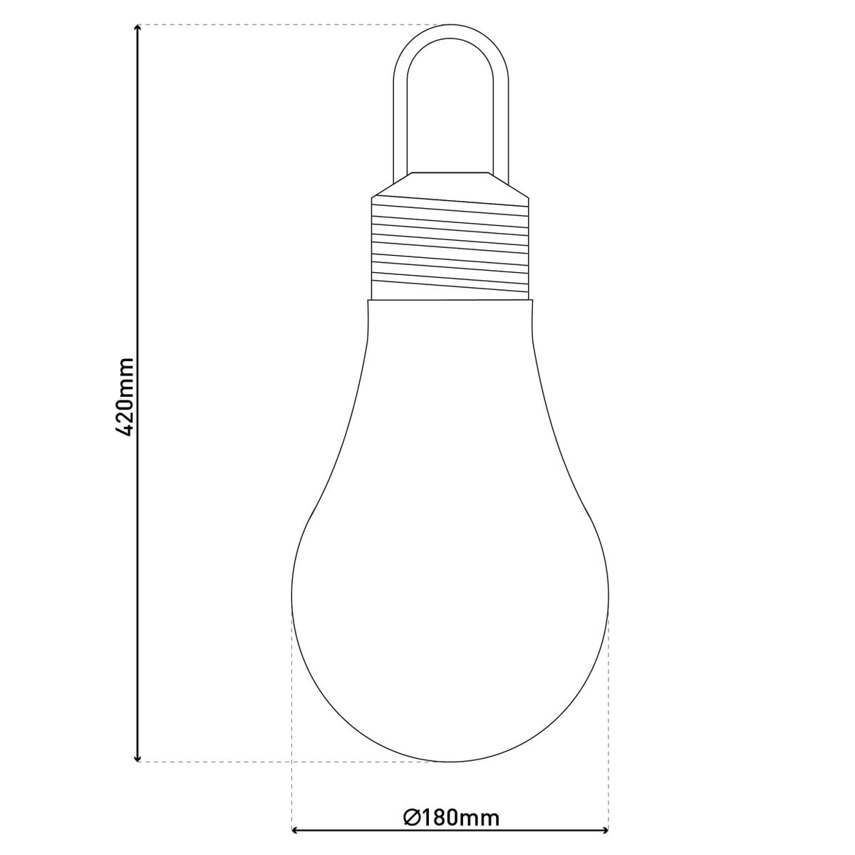 Näve LM Outdoor Light - White 42cm