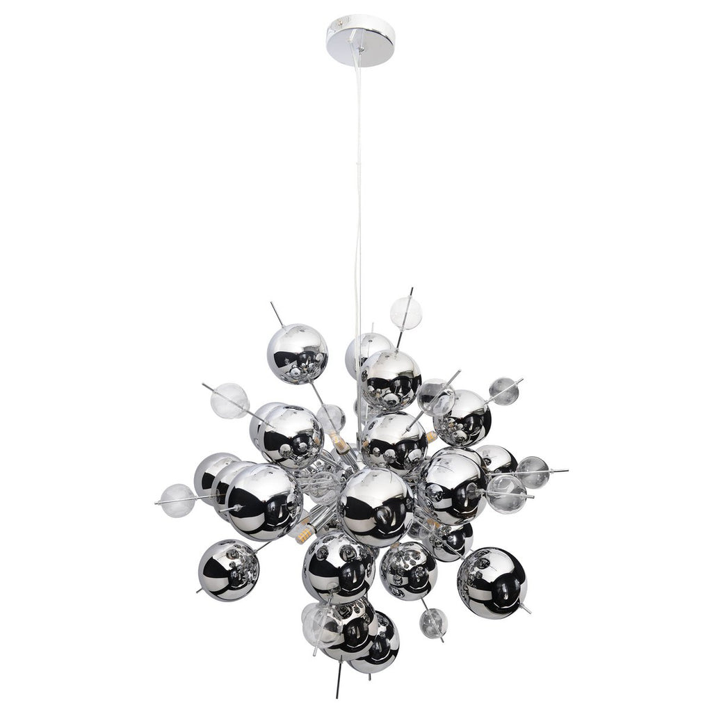 Näve Explosie Hanglamp Chroom 65cm G9
