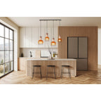 Näve Funda Hanglamp 4-Lichts Amber 150cm