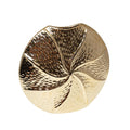 Gouden spiraalvormige keramische vaas 23x6x21,5 cm