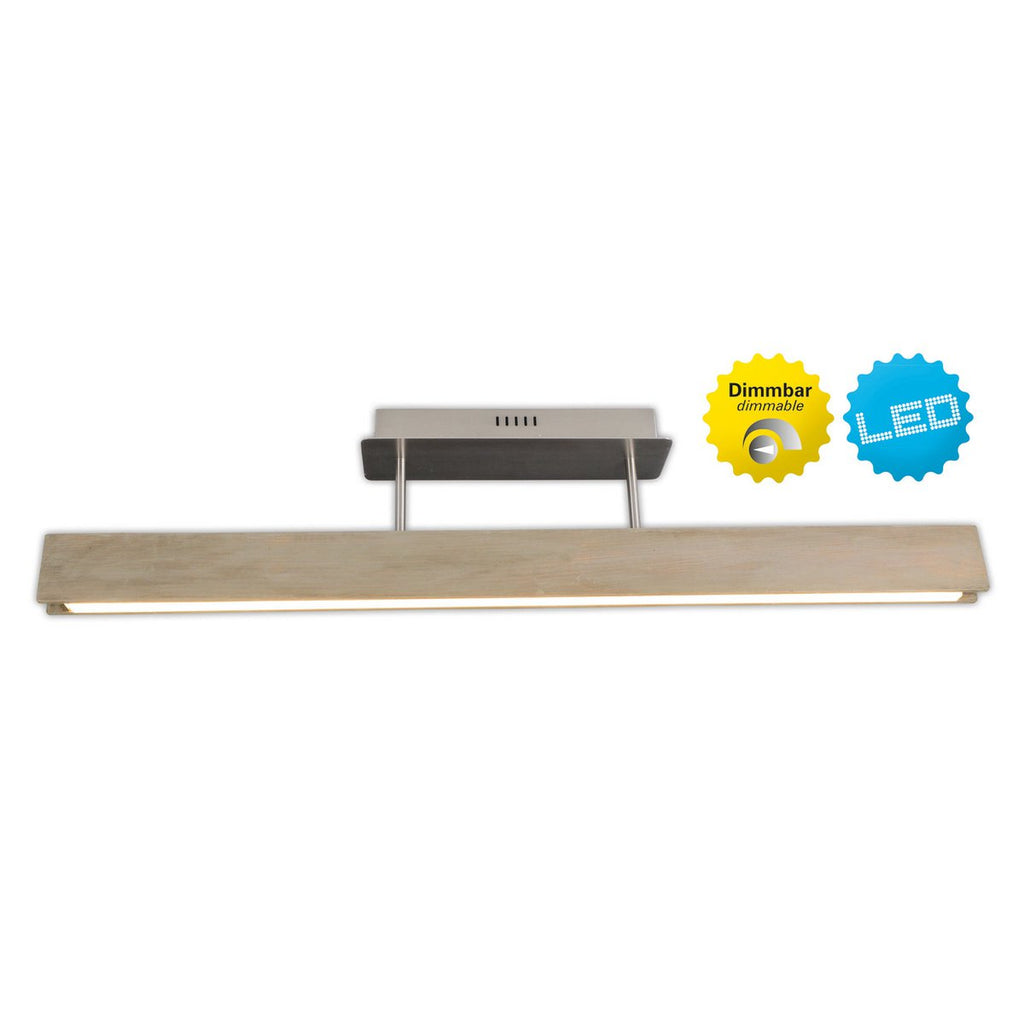 Näve LED Plafondlamp Recht 97,5cm - Metaal Hout