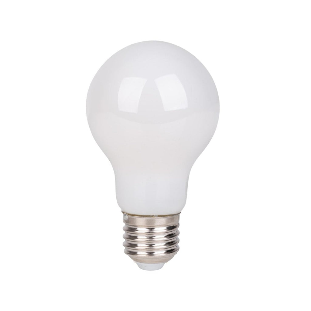 5-set LED-lamp met E14-aansluiting, peervorm 8 watt, gemaakt van metaal en glas, melkachtig