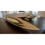 Aulica Aluminium Decoratief Bakje Bruin 69,5cm