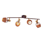 Corbis Plafondlamp - Zwart/Goud 78cm