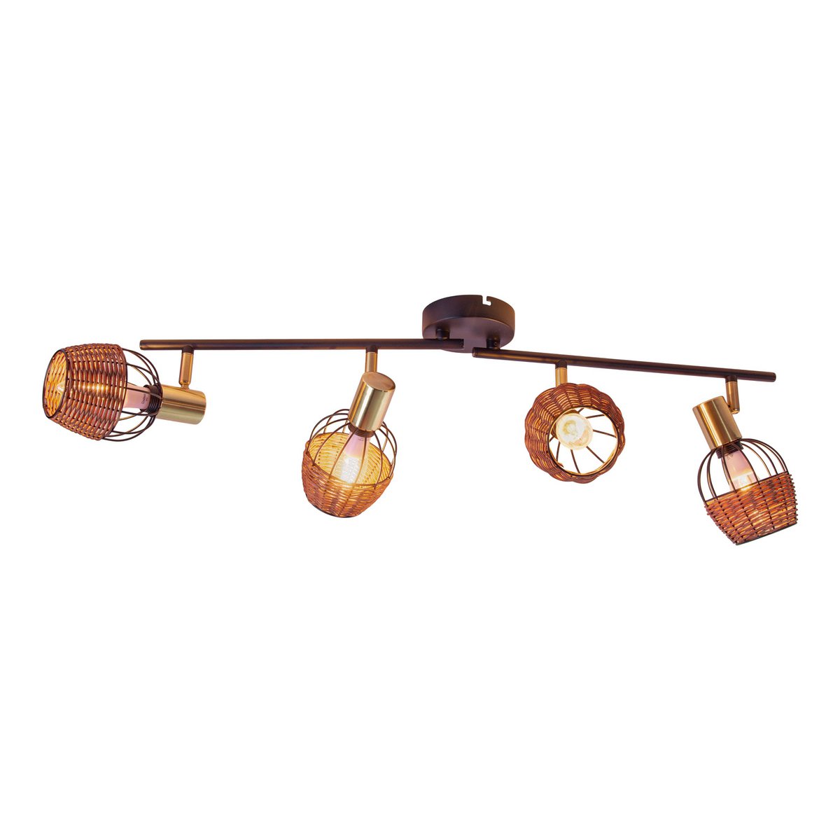 Corbis Plafondlamp - Zwart/Goud 78cm