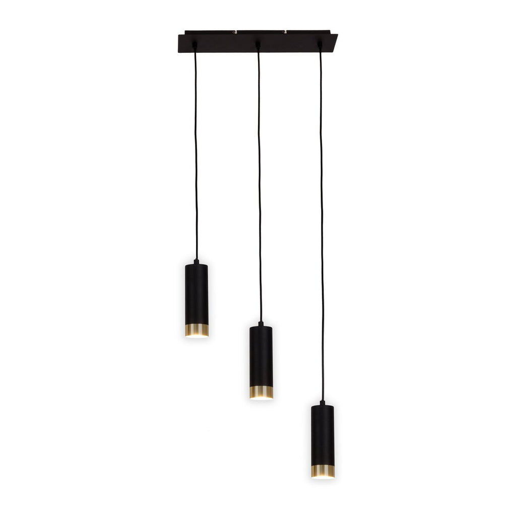 Näve Fridu 3-delige Hanglamp - Mat zwart 48cm